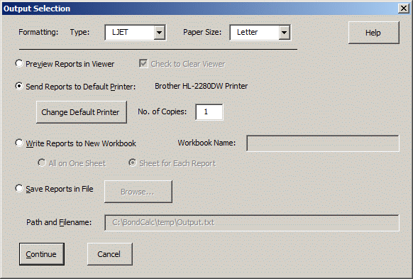 output selector