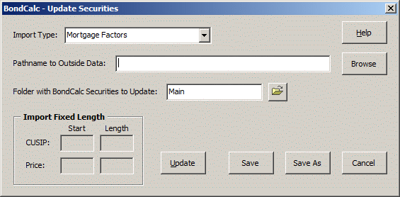 update securities